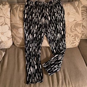 Bold Lela Rose print pattern dress pants.